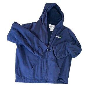 Steelguard Men’s Navy Hooded Full Zip Fleece Lined Work Jacket L 19946